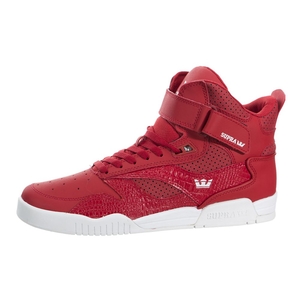 Baskets Montantes Supra Bleeker Rouge Cardinal/White Homme | MTI-25103084